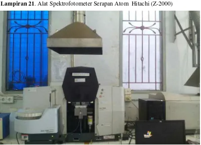Gambar 7. Alat Spektrofotometer Serapan Atom  Hitachi (Z-2000) 