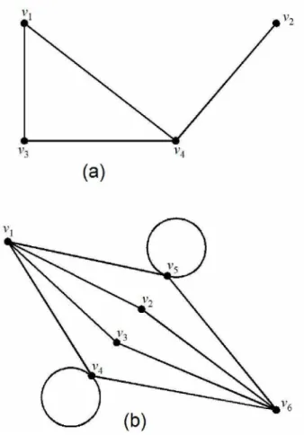 Gambar 2.9 (a),(b). Disconnected graph
