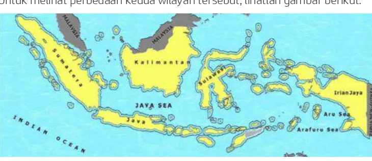 Gambar VIII.4. Tanggal 13 Desember 1957, Perdana Menteri Djuanda mengumumkan bahwa wilayah Indonesia itu sebagai satu kesatuan