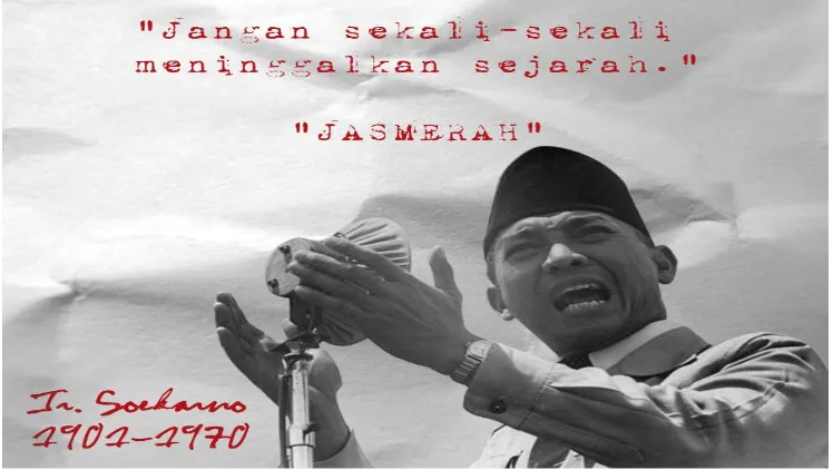 Gambar I.6: Pidato Presiden Soekarno 