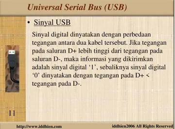 Gambar. Pada peralatan USB kecepatan rendah, pada