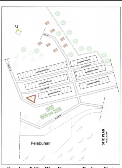 Gambar 3 Site Plan Kawasan Pecinan Kota 