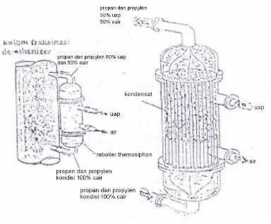 Gambar. 2.1. Thermosiphon Reboiler 