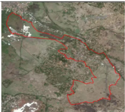 Gambar 1: Peta Lokasi Penelitian  (Sumber : Google Earth,18 Desember 2015) 