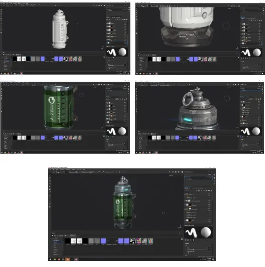 Gambar 3.14. Proses Texturing  (Dokumentasi Pribadi) 