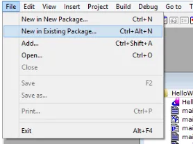Gambar 5.1-1 Pembuatan form menggunakan Task Menu 