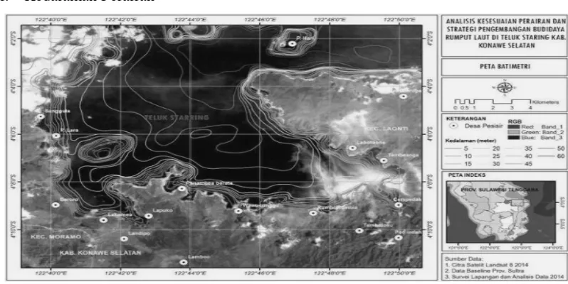 Gambar 5. Diagramam dan Peta Parameter Ph Perairan  Teluk Staringng 