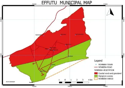 Figure 8 Agona East District Map