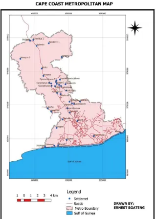 Figure 12 Cape Coast Metropolitan Map 