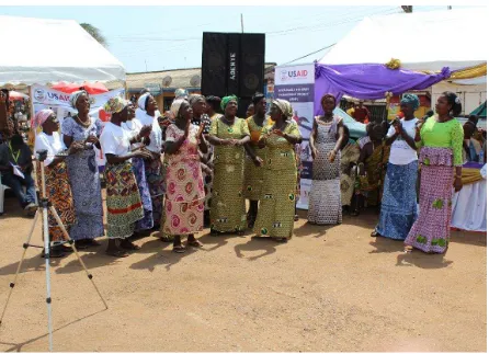 Figure 4  Celebrants dancing to commemorate International Day for Rural Women at Mumford,  Central Region 