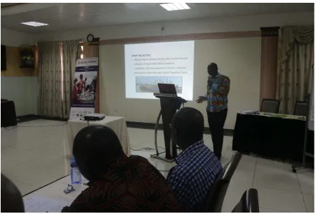 Figure 2 Picture of Theophilus Boakye-Yiadom making his presentation 