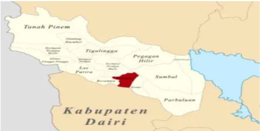 Gambar 1. Kabupaten Dairi  Sumber: id.wikipedia.org 