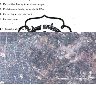 Gambar 4.1 Letak TPA Putri Cempo Diambil Dari Google Maps 