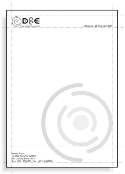 Gambar 4.7 Form Fax dengan logo D&amp;E yang baru 