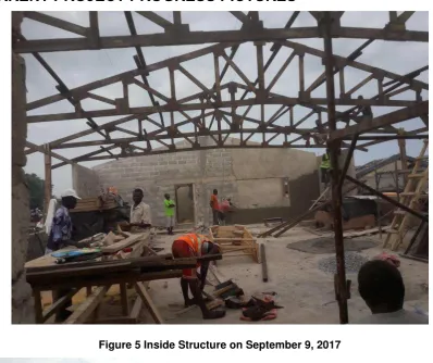 Figure 5 Inside Structure on September 9, 2017 
