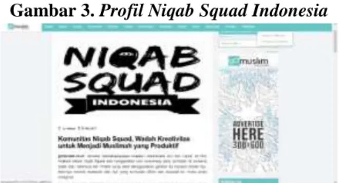 Gambar 3. Profil Niqab Squad Indonesia 