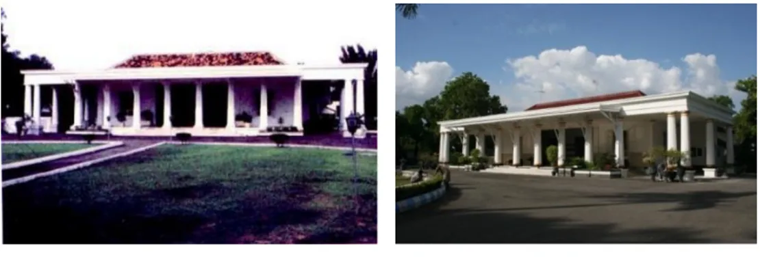 Gambar 1b: Foto Bangunan Induk Bakorwil Kota Madiun dari tahun 1900-an hingga 2014  Sumber: Dokumentasi Pribadi, 2014 