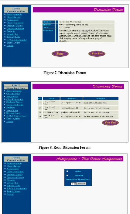 Figure 7. Discussion Forum