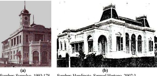 Gambar 2. (a) Denah lantai 1, dan (b) Tampak potongan samping bangunan GPIB Imanuel 