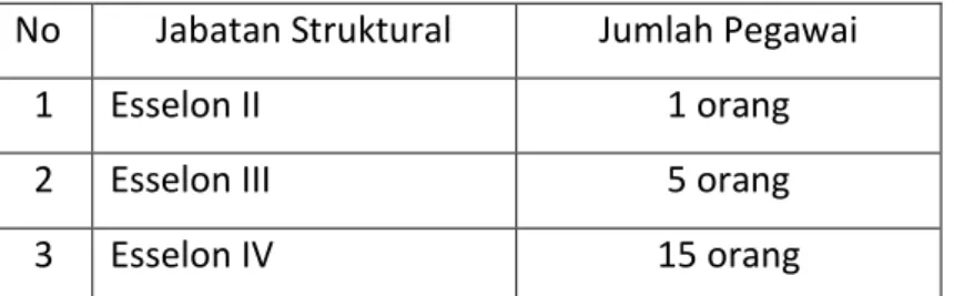 Tabel b. Jabatan Struktural 