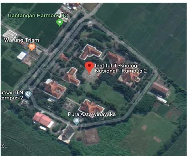 Gambar 3.1 Lokasi Penelitian (sumber: maps.google.com)  3.2  Bahan dan Peralatan 