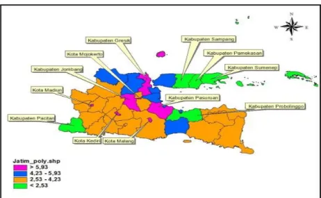 Gambar 2. Klasifikasi Tingkat Pengangguran Tahun 2012 