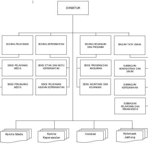 Gambar 2.1 Bagan Struktur Organisasi Dan TatakerjaRumah Sakit Umum Daerah Kota Dumai