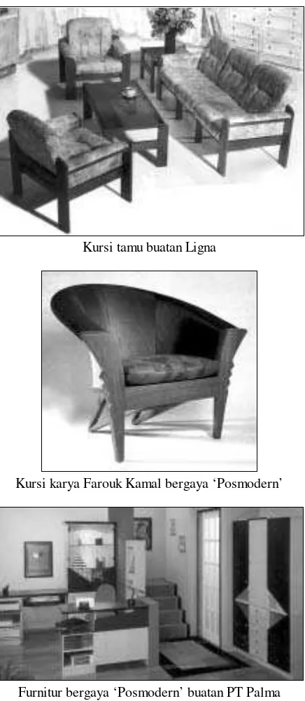 Gambar  7.  Furnitur bergaya tahun 1990-an 