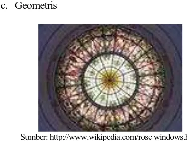 Gambar 7. Foto ragam hias dengan bentukan geometris.  