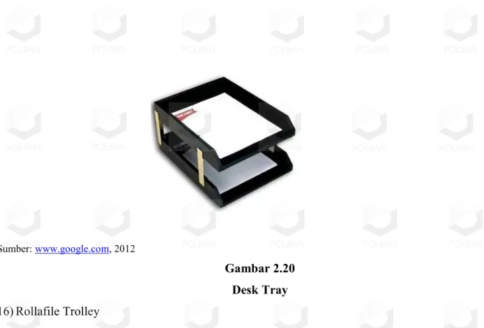 Gambar 2.20  Desk Tray  16) Rollafile Trolley 