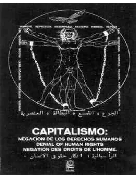 Gambar 12. Poster Kuba “Capitalism – Denial of human rights”