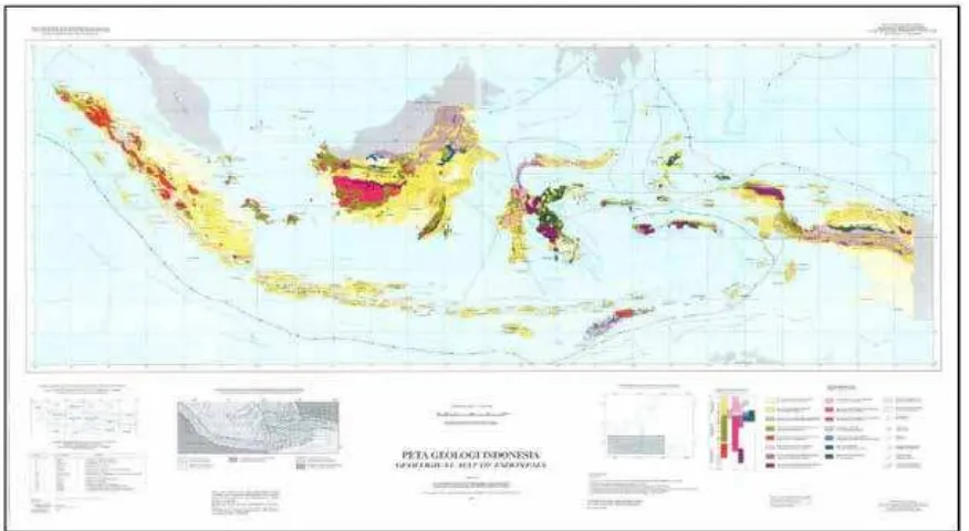 Gambar 1.2 Peta Geologi Indonesia Skala 1:5.000.000.