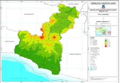 Gambar 2. 3 Kondisi Topografis Wilayah Kabupaten Garut 