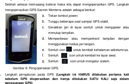 Gambar 7: Pengaturan GPS. 