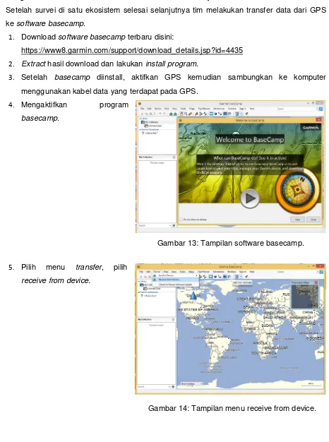 Gambar 14: Tampilan menu receive from device. 