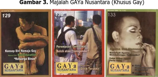 Gambar 3. Majalah GAYa Nusantara (Khusus Gay)