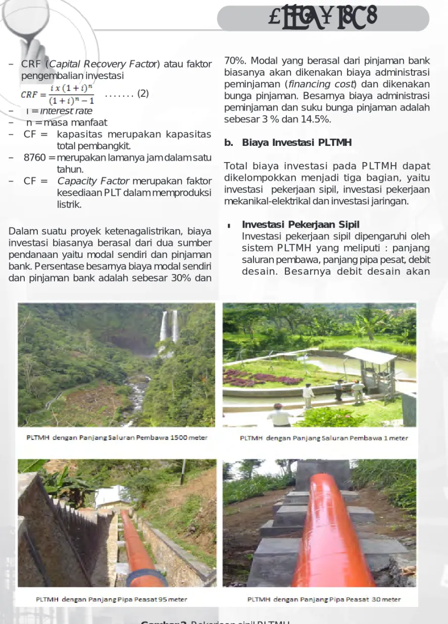 Gambar 2. Pekerjaan sipil PLTMH