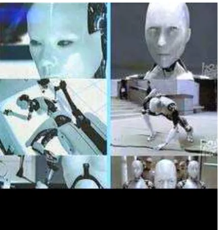 Gambar 12. Perbandingan fisik robot dengan manusia (ukuran tubuh, face, proporsi hampir sama)