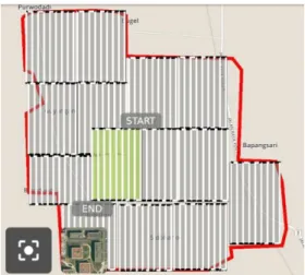Tabel 2. Parameter terbang (Grid mission) pada  software Pix4D Capture 