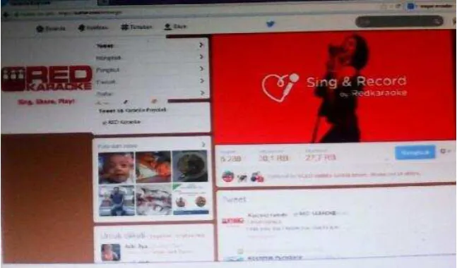 Gambar 3.4 Twitter RED Karaoke 