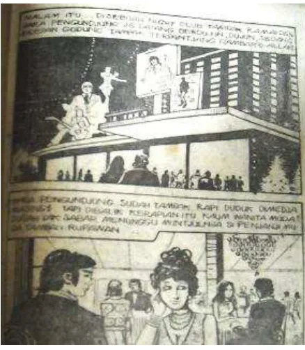 Gambar 2. Komik dengan setting kota 