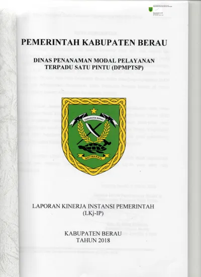 Dinas Penanaman Modal Pelayanan Terpadu Satu Pintu Kabupaten Berau Bab