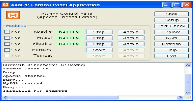 Gambar 4.8 Eksekusi program aplikasi 