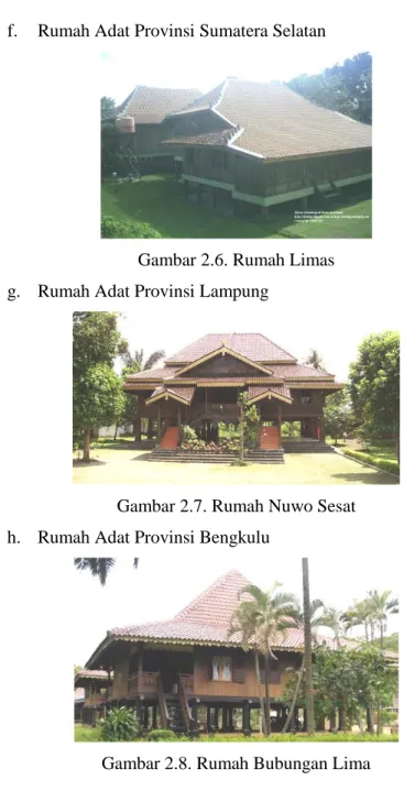 Gambar 2.6. Rumah Limas   g.   Rumah Adat Provinsi Lampung 