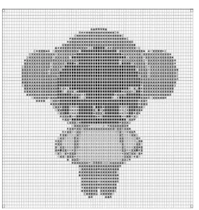 Gambar 7. Pattern Cross Stitch denganSimbol (Pucca) – Wol