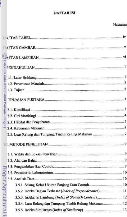 TABEL .................................................................................................