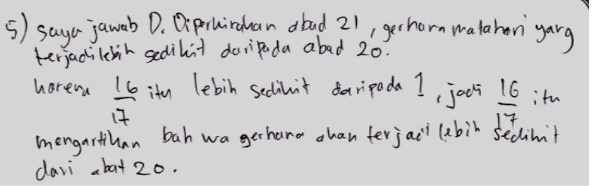 Gambar 4. Jawaban Siswa E 