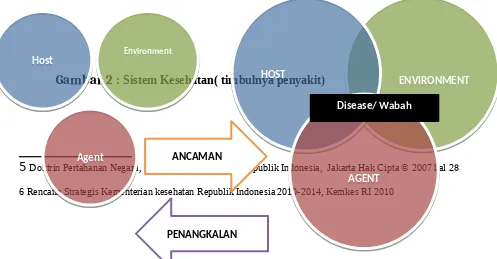 Gambar 2 : Sistem Kesehatan( timbulnya penyakit)HOSTHOST