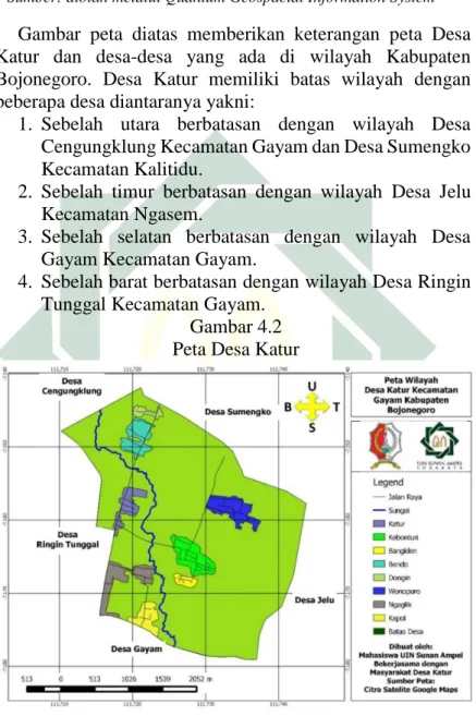 Gambar 4.2  Peta Desa Katur 