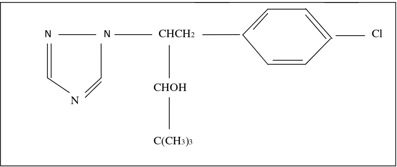 Gambar 5 . Rumus bangun paclobutrazol 